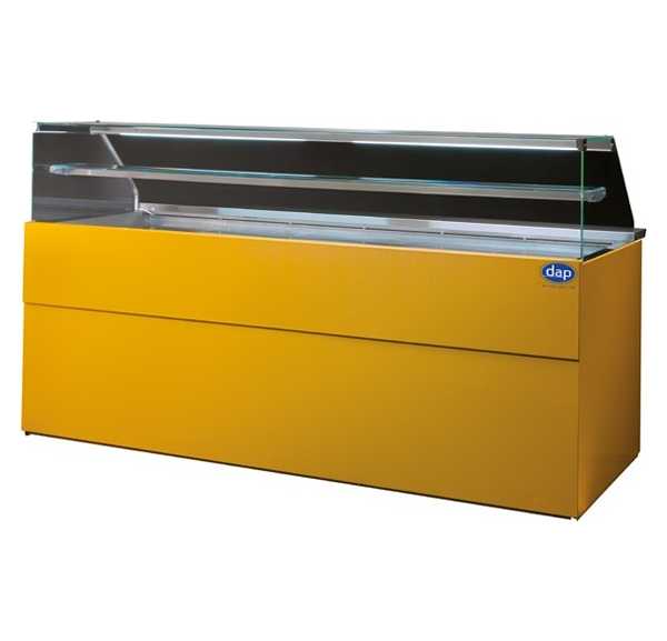 DAP - Vitrine réfrigérée +2°C/+5°C sans réserve froid ventilé 1 étagère hauteur 1240 mm - MILA