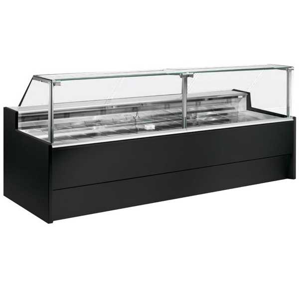 DAP - Vitrine réfrigérée droite 0°C/+2°C sans réserve froid ventilé 1500 à 3000 mm - VIVA