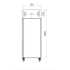 AFI COLLIN LUCY - Armoire négative ventilée -18/-22°C porte pleine 600x400 inox 650 litres