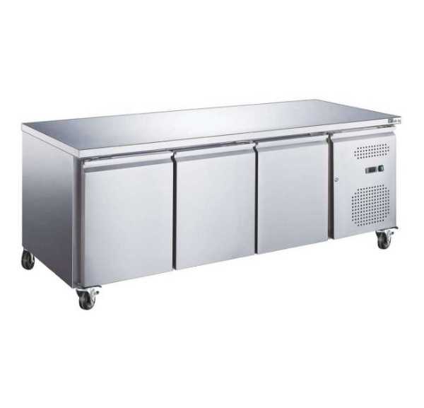 AFI COLLIN LUCY - Table réfrigérée +2/+8°C 3 portes pleines GN1/1 sans dosseret 417 litres