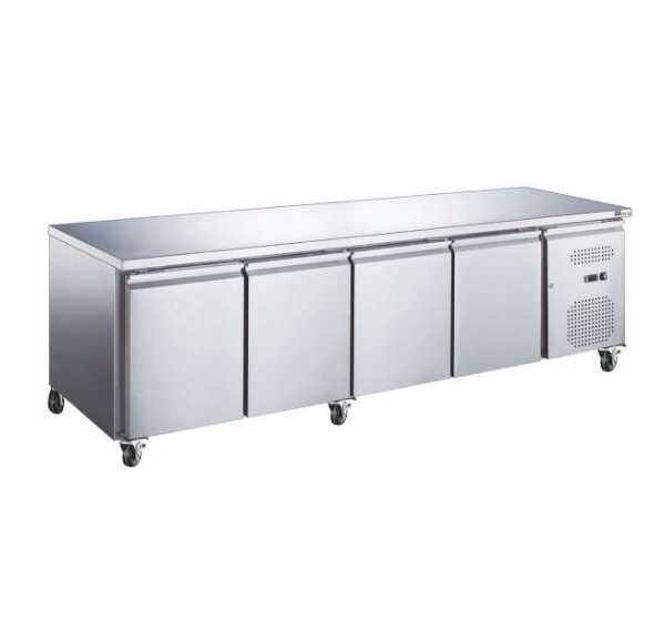 AFI COLLIN LUCY - Table réfrigérée +2/+8°C 4 portes pleines GN1/1 sans dosseret 553 litres