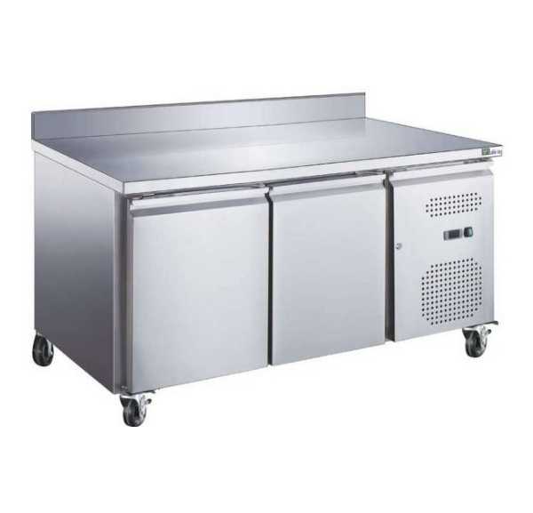 AFI COLLIN LUCY - Table réfrigérée +2/+8°C 2 portes pleines GN1/1 avec dosseret 282 litres