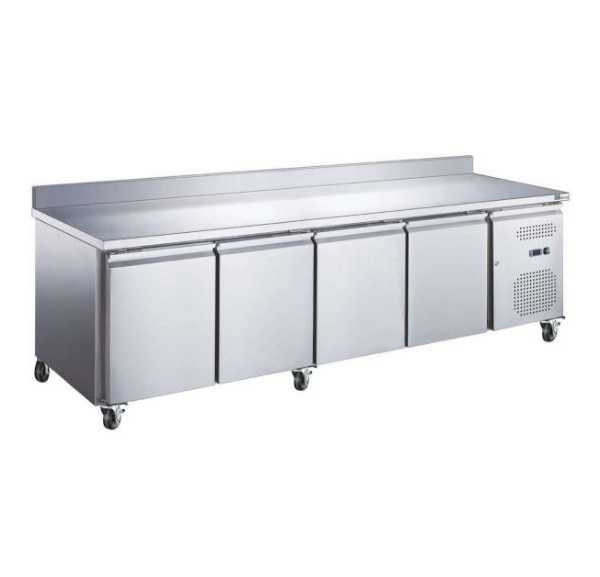 AFI COLLIN LUCY - Table réfrigérée +2/+8°C 4 portes pleines GN1/1 avec dosseret 553 litres