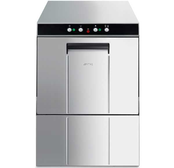 SMEG - Lave-vaisselle mécanique 500x500 commutable 40 paniers/h ouverture 340 pompe de vidange - ECOLINE