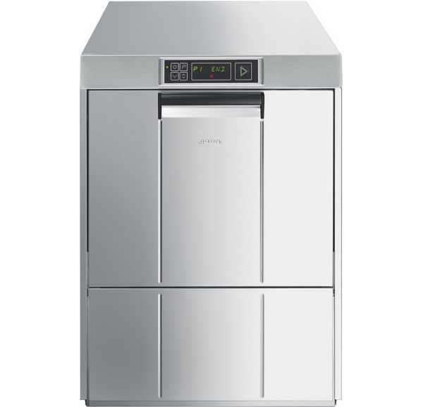 SMEG - Lave-vaisselle électronique 500x500 commutable 60 paniers/h ouverture 400 pompe de vidange+adoucisseur - EASYLINE