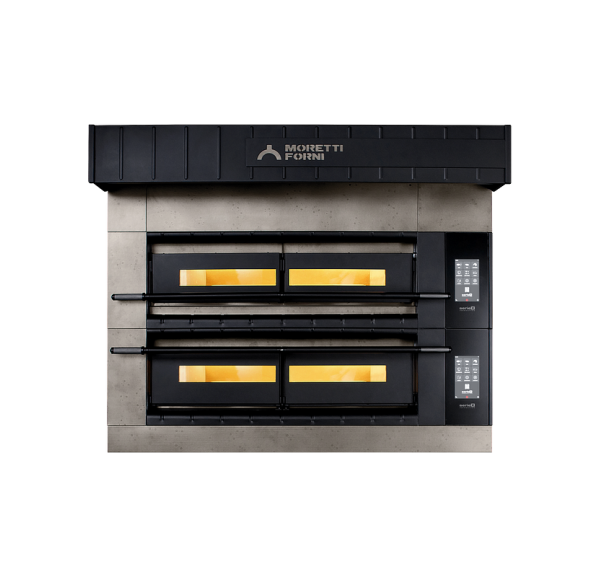 MORETTI FORNI - Four à pizza tactile 2 chambres 12 pizzas Ø30 triphasé - SERIE X - X100E2