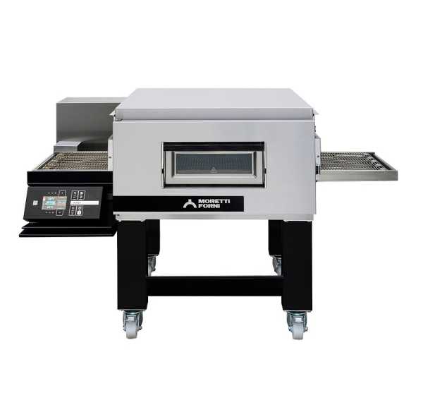 MORETTI FORNI - Four à pizza convoyeur tapis de 500 mm 48 pizzas Ø33/heure triphasé - SERIE T - T75E/LCD