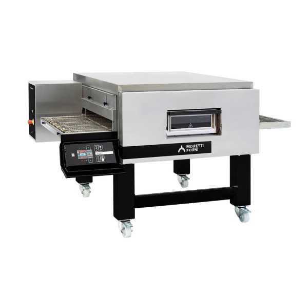 MORETTI FORNI - Four à pizza convoyeur tapis de 650 mm 100 pizzas Ø33/heure triphasé - SERIE T - TT96E/LCD