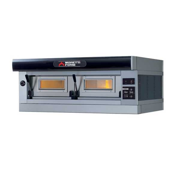 MORETTI FORNI - Four à pizza électromécanique 1 chambre 8 pizzas Ø30 triphasé - SERIE P - P120E1-A