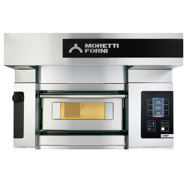 MORETTI FORNI - Four à pizza électromécanique 1 chambre 2 pizzas Ø35 triphasé - SERIE S - S50E1