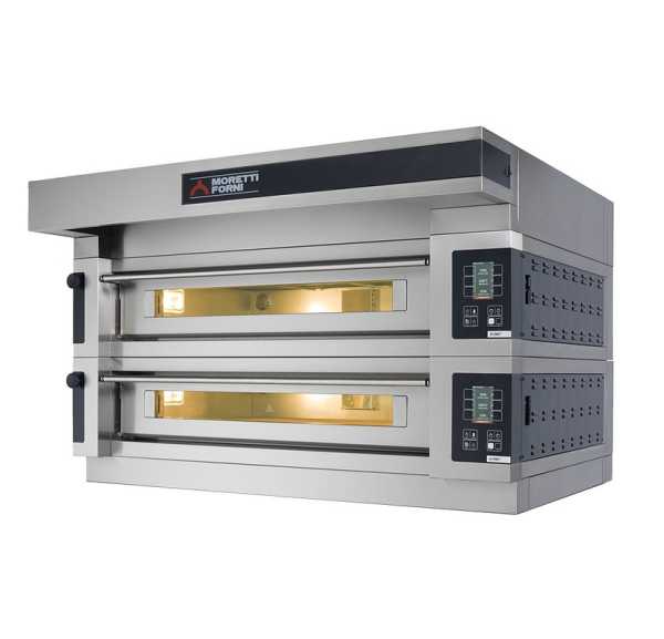 MORETTI FORNI - Four à pizza électroniques 2 chambres 16 pizzas Ø30 triphasé - SERIE S - S120E2