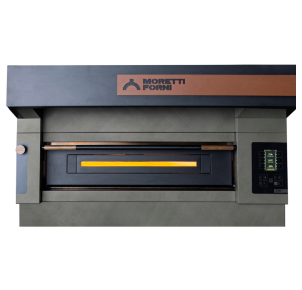 MORETTI FORNI - Four à pizza électronique 1 chambre 6 pizzas Ø30 triphasé - SERIE S ICON - S100E1 ICON