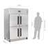 POLAR - Armoire négative ventilée -10/-20°C  4 portes pleines GN2/1 inox 1200 litres - SERIE G