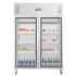 POLAR - Armoire positive ventilée +2/+8°C 2 portes vitrées GN2/1 acier 1200 litres - SERIE G