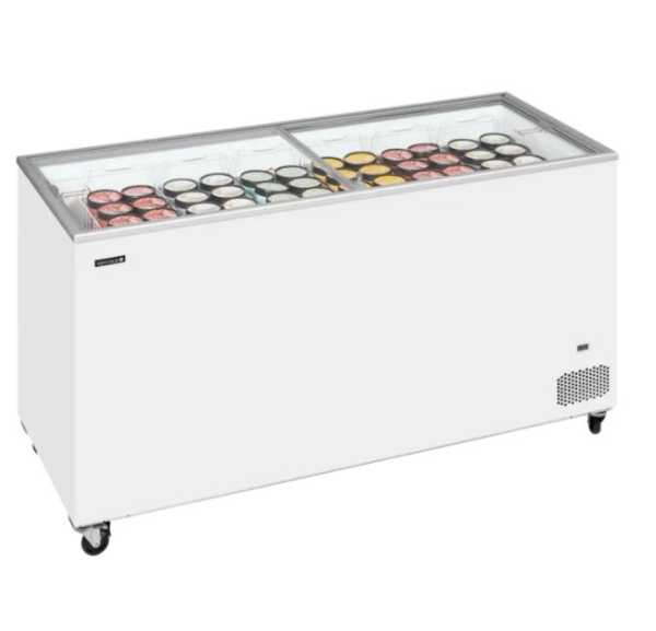 TEFCOLD - Congélateur de crème glacée couvercles plats coulissants avec verrou - IC550SC