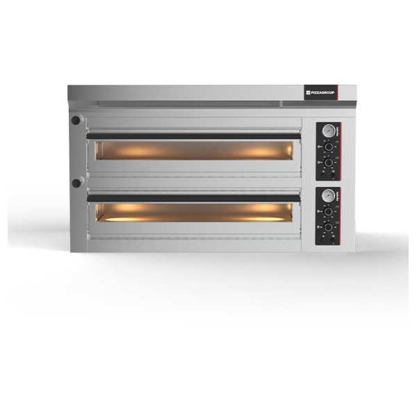PIZZAGROUP - Four à pizzas électrique Pyralis 2 chambres Ø300-340mm mécanique - PYM8