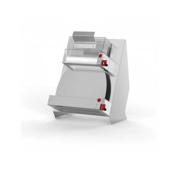 PIZZAGROUP - Laminoir acier inox avec double couples de rouleaux parallèles avec pédale - RM42TA