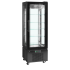 TEFCOLD - Vitrine positive +2/+8°C ventilée 4 faces vitrées noire 248 litres - UPD400-C