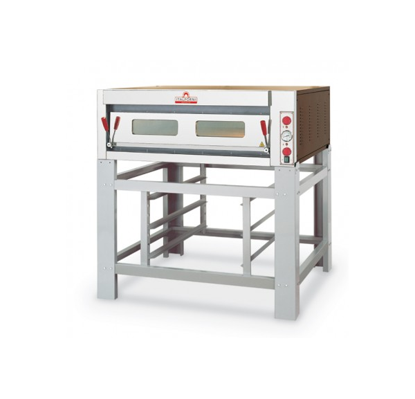 ITALFORNI - Four à pizza 1 chambre 9 pizzas commandes mécaniques - Série TK