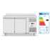 HENDI - Desserte positive ventilée -2/+8°C 2 portes pleines 330x545 inox 280 litres - PROFI LINE