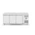HENDI - Desserte positive ventilée -2/+8°C 3 portes pleines 330x545 inox 420 litres - PROFI LINE