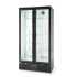HENDI - Arrière bar statique +2/+10°C 2 portes vitrées 392x353 noir 506 litres