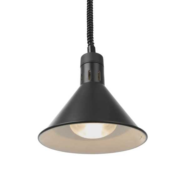 HENDI - Lampe chauffante rétractable conique finition noire