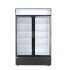 HENDI - Armoire positive statique +2/+10°C 2 portes vitrées 392x353 noir 512 litres