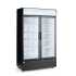 HENDI - Armoire positive statique +2/+10°C 2 portes vitrées 392x353 noir 512 litres
