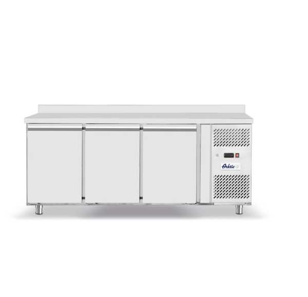 HENDI - Desserte négative ventilée -22/-18°C 3 portes pleines 330x545 inox 420 litres