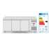 HENDI - Desserte négative ventilée -22/-18°C 3 portes pleines 330x545 inox 420 litres
