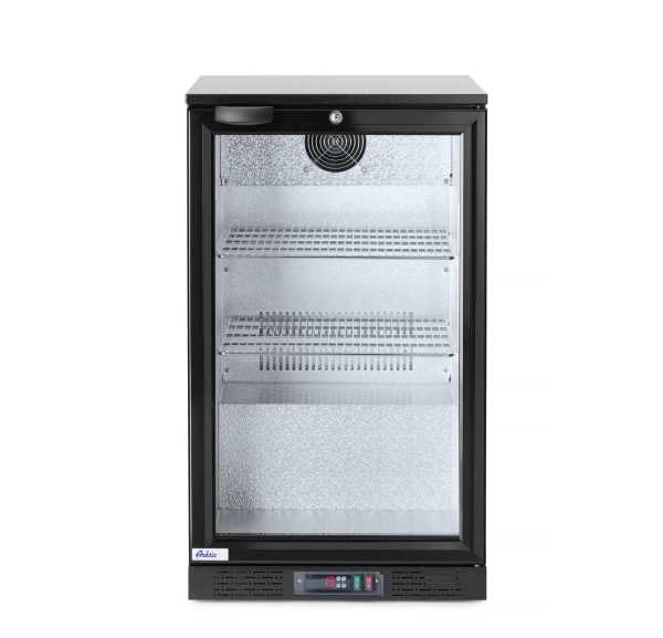 HENDI - Arrière-bar 1 porte vitrée pivotante noir