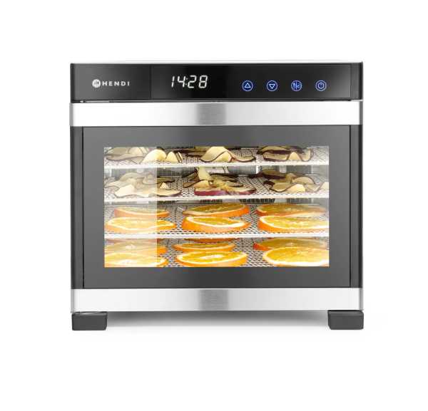 HENDI - Déshydrateur 6 plateaux avec minuterie et porte