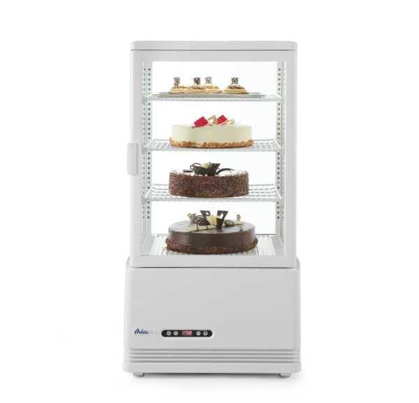 HENDI - Vitrine réfrigérée de comptoir blanche 68 litres