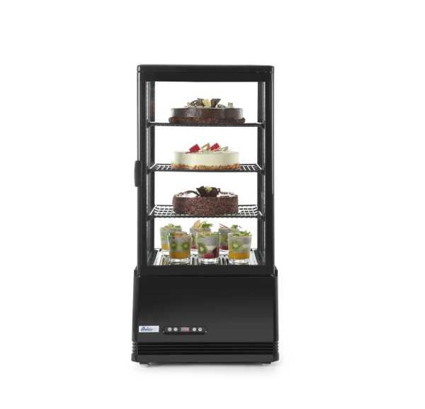 HENDI - Vitrine réfrigérée de comptoir noire 78 litres