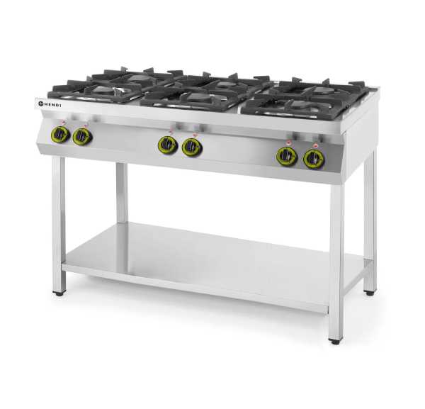 HENDI - Cuisinière à gaz 6 feux haute performance - KITCHEN LINE