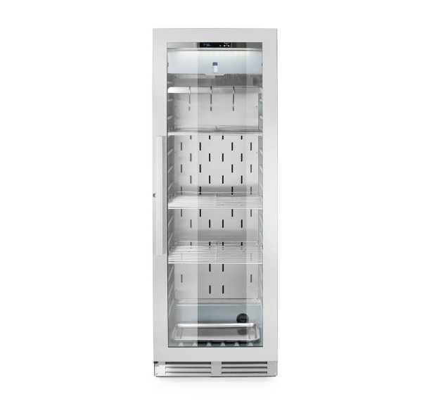 HENDI - Armoire 1 porte vitrée inox de maturation pour la viande 352L