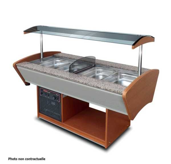 FURNOTEL - Buffet mixte central 2 x 3 bacs GN1/1