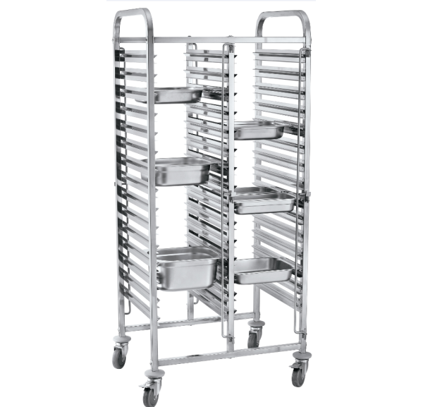 HENDI - Chariot porte plateaux double - 30x GN 1/1