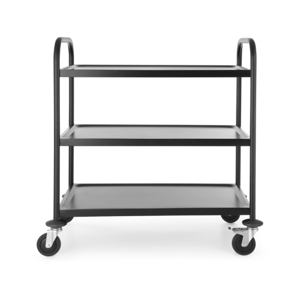 HENDI - Chariot de service noir mat