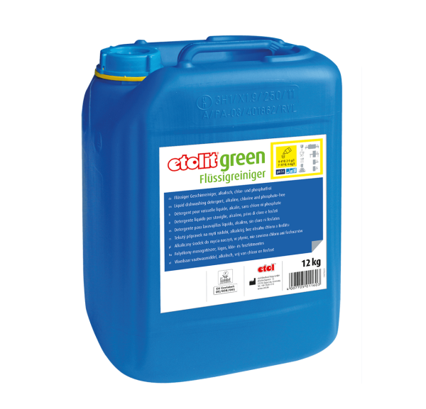 ETOL - Détergent liquide pour vaisselle liquide alcalin sans chlore ni phosphate 25 kg - ETOLIT GREEN FLÜSSIGREINIGER