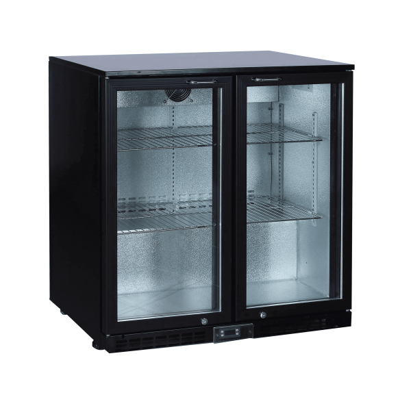 Arrière bar positif 0/+10°C 2 portes vitrées