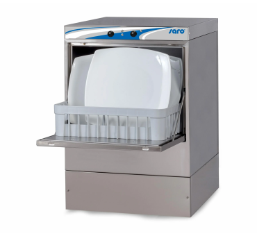 Lave-vaisselle commandes électromécaniques panier 400x400 avec pompe de vidange et détergent