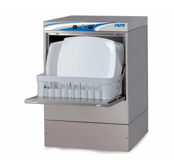 Lave-vaisselle commandes électromécaniques panier 400x400 avec pompe de vidange et détergent