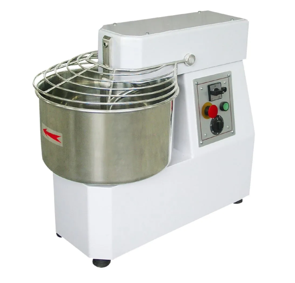 Pétrin à spirale 1 vitesse cuve fixe capacité de cuve 18 kg de pâte