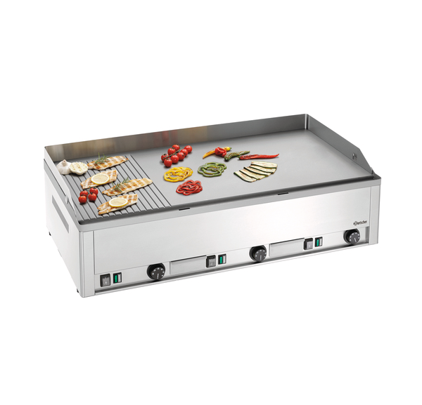 BARTSCHER - Plancha extra large surface lisse et rainurée - GDP980E-GR