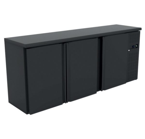 FURNOTEL - Arrière bar skinplate groupe logé 3 portes pleines 536 litres