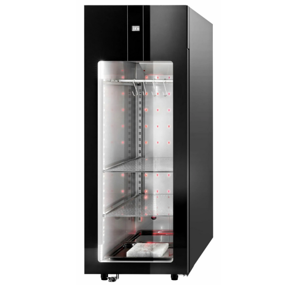 L2G - Armoire réfrigérée de maturation de viande 0/+4°C gaz R290 porte vitrée 2 niveaux de stockage GN2/1