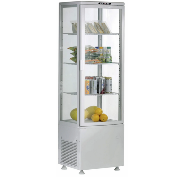 L2G - Vitrine réfrigérée d'exposition 4 faces vitrées type pâtisserie