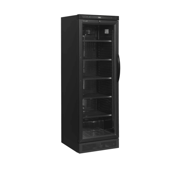 TEFCOLD - Vitrine positive ventilée +2/+10°C 1 porte 490x360 noire 345 litres - CEV425 BLACK L/H